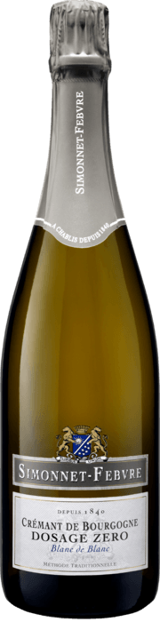 Simonnet Febvre Crémant de Bourgogne
Dosage Zéro
Blanc de Blanc  2015 Bouteille